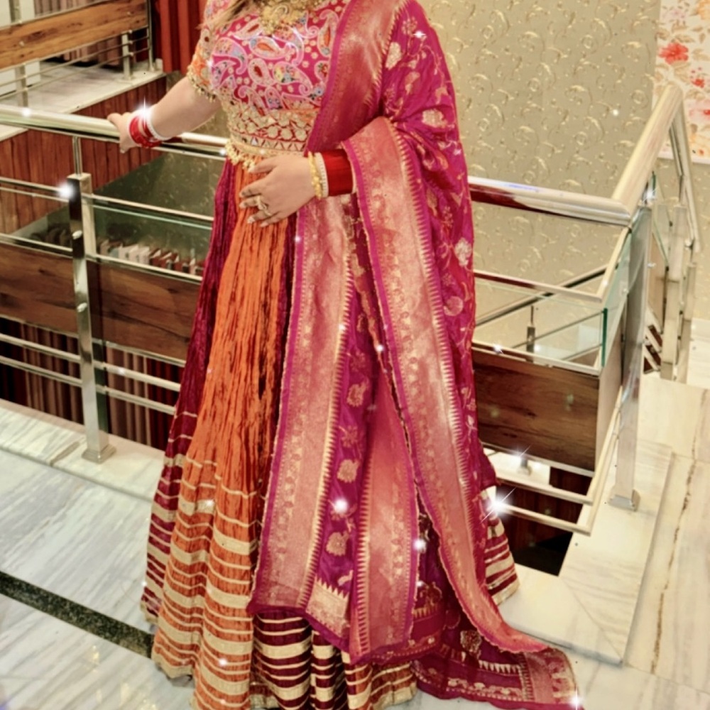Stunning Pink and Orange Women's Suit/Indian dress
